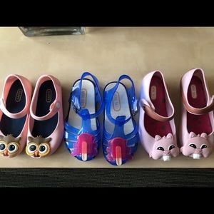 Mini Melissa knockoff shoe lot
